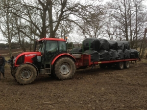 Andrew Fowler's Marshall Bale Trailer in Action